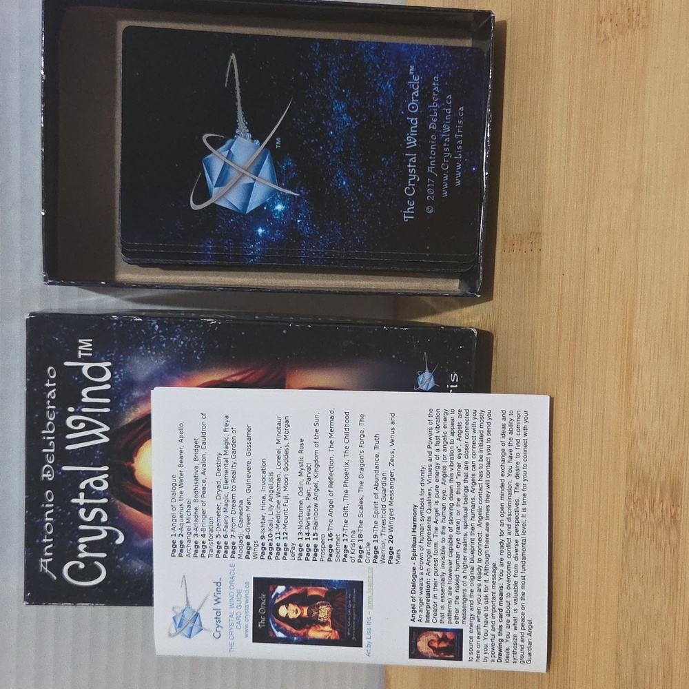 Crystal Wind Oracle Cards Complete Set - Picture 3 of 3